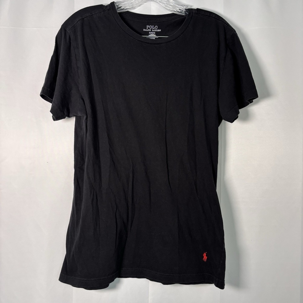 Polo Ralph Lauren Men's Cotton‎ T-Shirt Slim Fit Red Pony Medium - SMALL HOLE